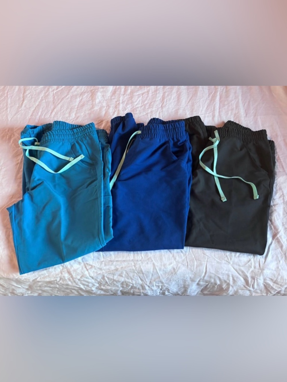 Lot of 3 Garde Malade jogger scrub pants